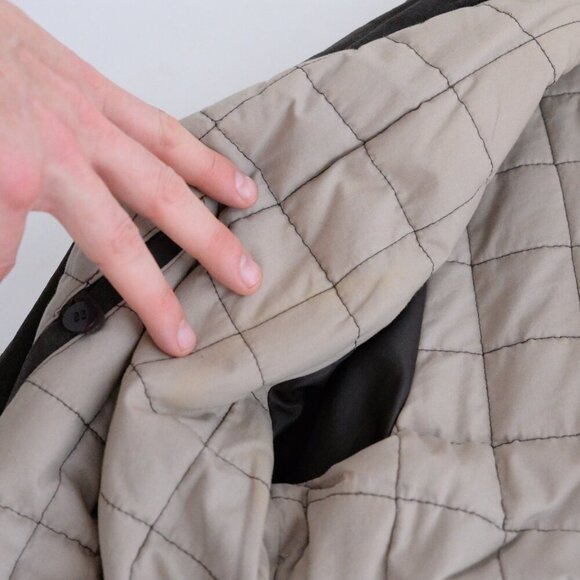 Vintage Danier Brown 100% Suede Leather Cotton Lined Zip Up Moto Jacket 2XL - Picture 15 of 15